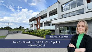 5 pokoi 2 poziomy  13807 m2  Stawki Toruń stan deweloperski [upl. by Anatole518]