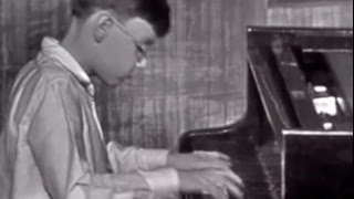 young Zoltan Kocsis plays Bach Invention no 8  video 1963 [upl. by Relluf50]