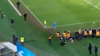 Bologna Napoli 32 Settore Ospiti Stadio DallAra [upl. by Odlaniger]