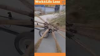 Road sweeping vehicle with rotary broom efficiently cleans road surface [upl. by Langer]