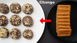 Condensed Milk Chocolate Truffles Recipe  easy desserts with biscuits [upl. by Eltsyek183]