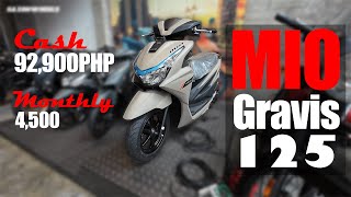 MIO GRAVIS 125 REVIEW PHILIPPINES 2024 SAXONWHEELS  PRICE INSTALLMENT Solid na din pang service [upl. by Abrahams]