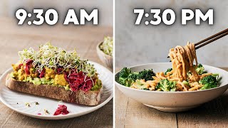 24 hours of healthy vegan meals easy amp high protein [upl. by Eenot57]