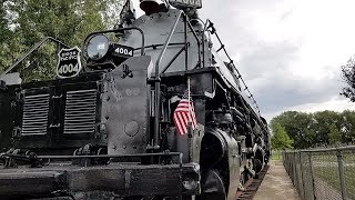 Big Boy No 4004 Steam Locomotive Up Close Walk Around [upl. by Ailehc319]