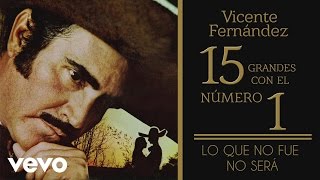 Vicente Fernández  Lo Que No Fue No Será Tema Remasterizado Cover Audio [upl. by Hamford]