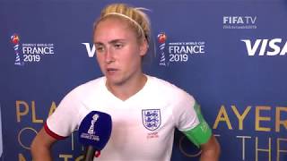 Steph Houghton – Player of the Match – England v Cameroon [upl. by Scully]