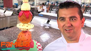 Un icónico pastel de 4 masas internacionales  Cake Boss  Discovery Familia [upl. by Anillehs]