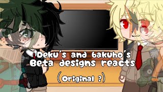 Dekus and bakugos beta designs reacts  Original  MHA [upl. by Sinai]