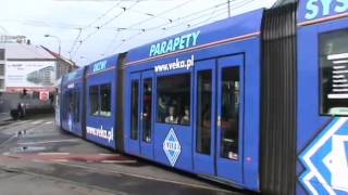 Die Straßenbahn in Wrocław Breslau am 2452014 [upl. by Elva773]