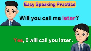 English Speaking Practice Easy Way  Future Tense Questions amp Answers  English conversation video [upl. by Johm303]