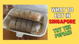 Singapore Popiah  What To Eat In Singapore  Hawker Food Singapore [upl. by Nine]