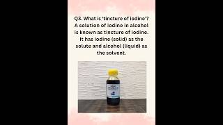 What Is Tincture of iodine Class 9 science rocketscience shorts viralshorts trendingshorts [upl. by Seena170]