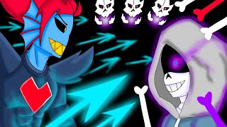 Undyne the Undying vs Dustale Sans⚔ [upl. by Macdonell]