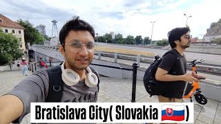 Bratislava City Capital of Slovakia Walking Tour [upl. by Ainimreh]