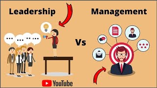 Difference between Leadership and Management [upl. by Gnov783]