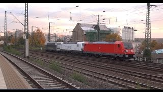 HD German Rail Heavy Action 27 Trains in 11 minutes Passenger Freight Locals [upl. by Sreip]