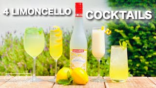 4 LIMONCELLO Cocktails  Cocktail Recipes [upl. by Hanus]