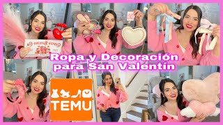 TEMU 💕 Decoración y Ropa para San Valentín [upl. by Scurlock480]