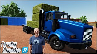 CAMION CON CASSONE PER BALLE AUTOLOAD CONSOLE  39 FARMING SIMULATOR 22 ITA  Interior Of MS Brazil [upl. by Nagem]