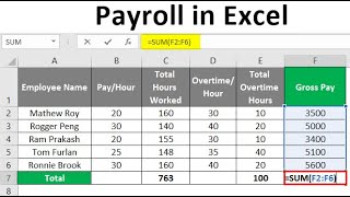 Easy Payroll System In Excel [upl. by Oitaroh]