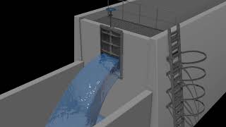 ORBINOX MU  Wall Penstock  Sluice gate [upl. by Euqinimod]