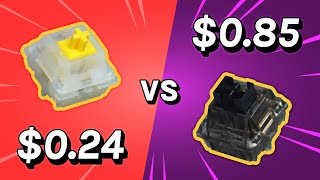 Cheap vs Expensive New Gateron Switches • Milky Yellow Pro vs Box Black Ink [upl. by Kwasi179]