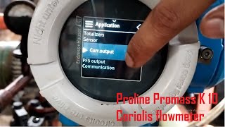 Proline Promass EndressHauser Flowmeter  4 to 20 mA Setting  Display Rotation  Parameters [upl. by Novaat393]