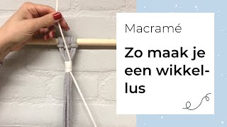 Zo maak je een macrame wikkellus [upl. by Mariellen72]