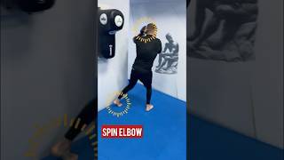 Spinning elbow from Jonathan Haggerty  Muay Thai workout muaythai mma muaythaiworkout [upl. by Asinla]