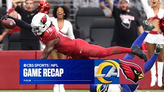 Marvin Harrison Jr SHINES in Cardinals dominant home victory Rams lose Cooper Kupp to injury [upl. by Enelloc]