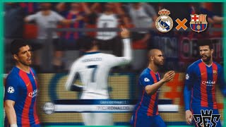 BARCELONA X REAL MADRID Pes17 [upl. by Aniratac]