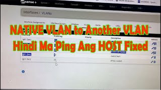 How To fixed VLAN Access to Deferent VLAN Cannot ping host from native to another VLAN tagalog [upl. by Idihsar]