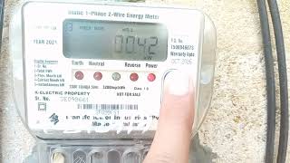 How to read meter units  k electric bill meter KWH [upl. by Federica]