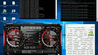 Ethereum mining with 2 GeForce GTX 1070 683 MHs  263 Watt efficient ETH mining OC settings [upl. by Ynahteb]