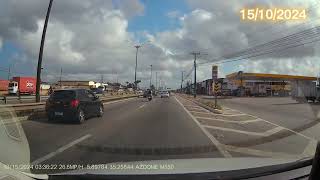 Acidente entre bicicleta e caminhão em ParnamirimRN [upl. by Ardnosal573]