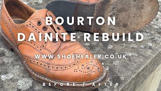 Trickers Bourton Shoes Dainite Sole Repair amp Restoration  Follow Up Video [upl. by Roderic]