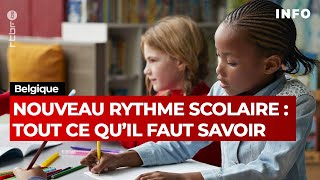 Enseignement francophone en Belgique  changement du rythme scolaire [upl. by Inessa]