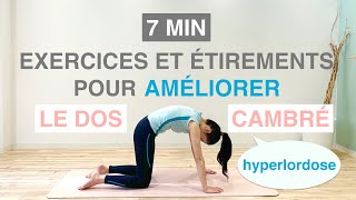 EXERCICES amp ÉTIREMENTS POUR LE DOS CAMBRÉHyperlordoseEXERCISES amp STRETCHES FOR HYPERLORDOSIS [upl. by Viridis706]