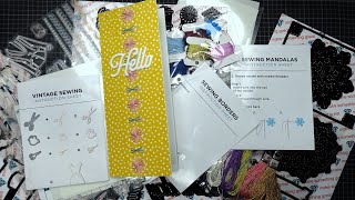 Diamond Press quotSewingquot Sets Unboxing and Sewing Borders Kit Review Tutorial Fun amp Quick Sewing [upl. by Aneema128]