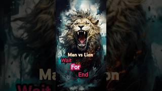 Man fights with lion  beast 2024  lion attack scene  marvel viralvideo [upl. by Anyela]