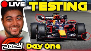 Lets Talk F1 2024 Testing Chat amp Analysis with Live Timing amp Data  Day One [upl. by Adebayo272]