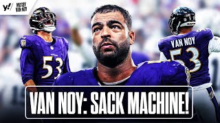 Kyle Van Noy SACK MACHINE Leading Ravens Defense  McCoy amp Van Noy [upl. by Yrreiht183]