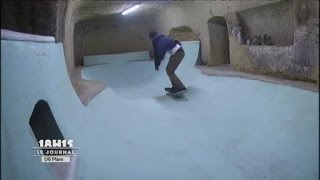 Insolite  Un skatepark dans une cave à vin [upl. by Wolfson]