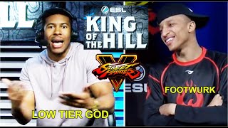 SFV  LTG Low Tier God Urien vs Footwurk Bison  ESL King of the hill  May 9th 2017 [upl. by Avitzur]