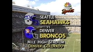 1989 Week 12  Seahawks vs Broncos [upl. by Intruok454]