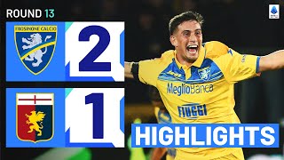 FROSINONEGENOA 21  HIGHLIGHTS  Monterisi wins it at the death  Serie A 202324 [upl. by Zoellick]