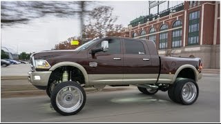 Duallys on big wheels 2016 RAM Longhorn Dually on 26quot American Forces amp 10 inch lift [upl. by Hrutkay]