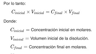 Diluciones seriadas  Química General [upl. by Reeva]