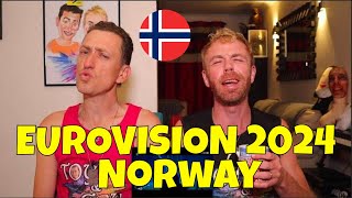 NORWAY EUROVISION 2024 REACTION  GATE  ULVEHAM [upl. by Hammel]