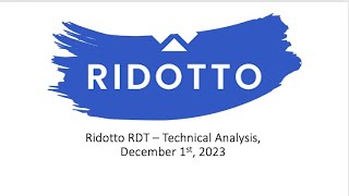 Ridotto RDT  Technical Analysis December 1st 2023 [upl. by Stutman26]